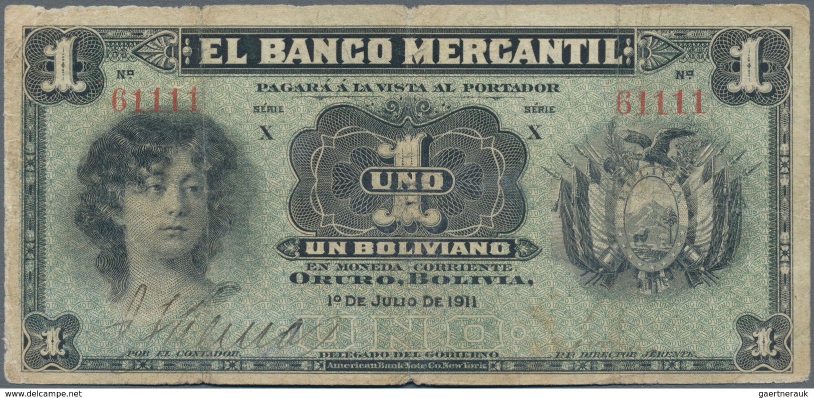 Bolivia / Bolivien: Very Nice Group With 8 Banknotes Comprising 50 Centavos 1902 P.91 (UNC), 1 Boliv - Bolivien