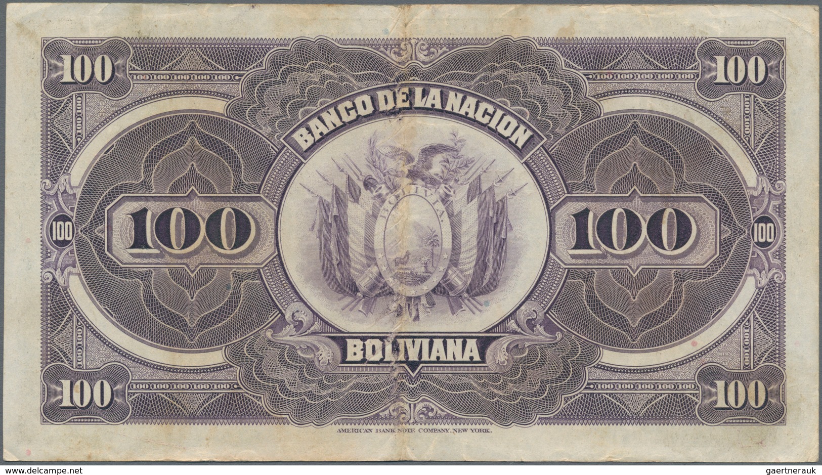 Bolivia / Bolivien: Very nice group with 8 banknotes comprising 50 Centavos 1902 P.91 (UNC), 1 Boliv