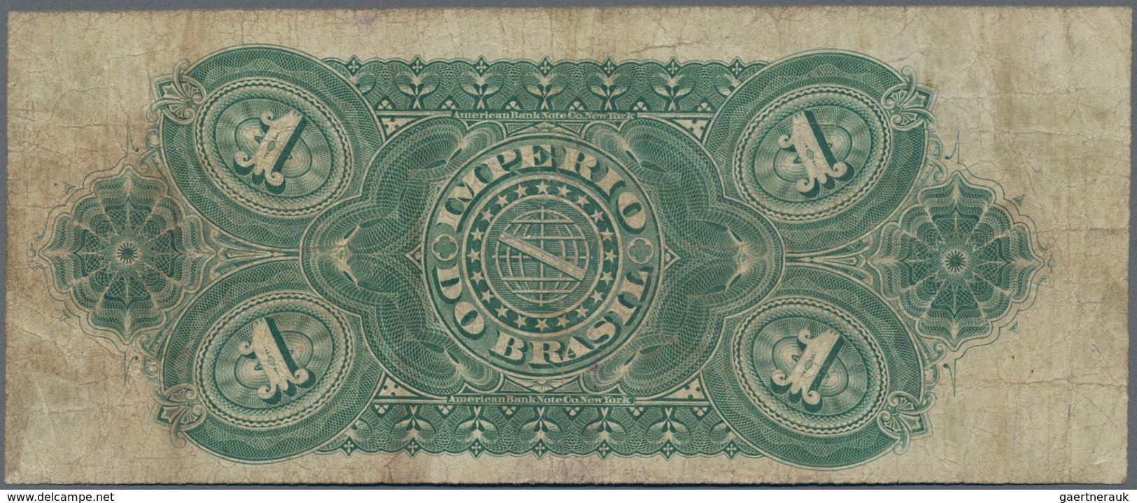 Brazil / Brasilien: Imperio Do Brasil 1 Mil Reis 1879, P.A250a, Still Nice With Several Folds And To - Brasilien