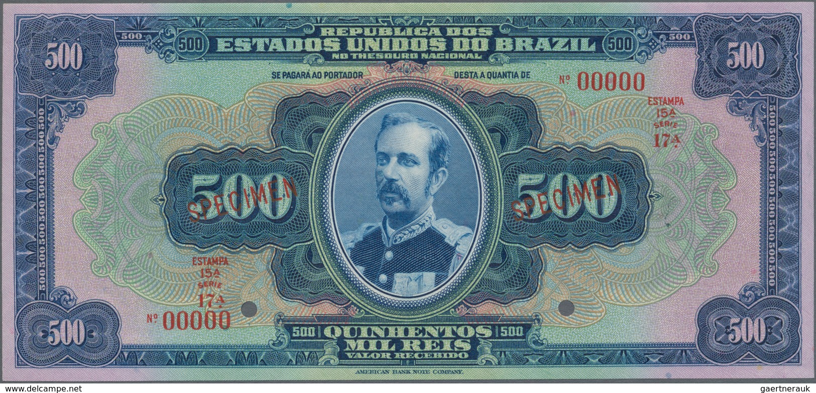 Brazil / Brasilien: República Dos Estados Unidos Do Brasil - Thesouro Nacional 500 Mil Reis ND(1931) - Brazil