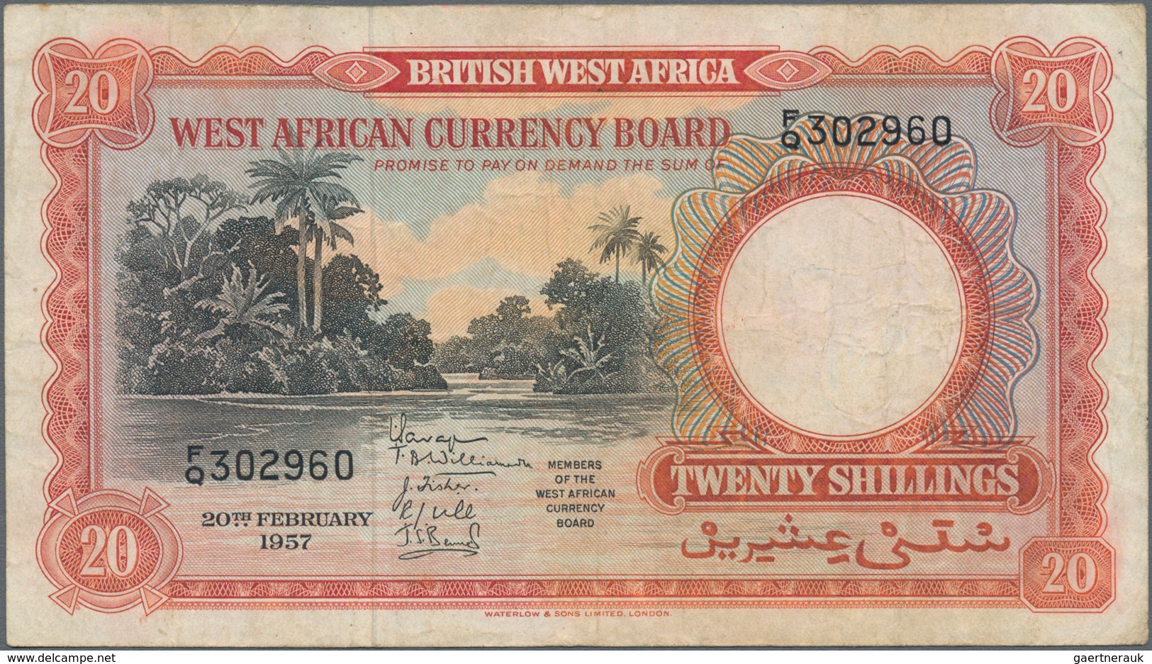 British West Africa: Lot With 3 Banknotes Of The West African Currency Board Containing 10 Shillings - Sonstige – Afrika