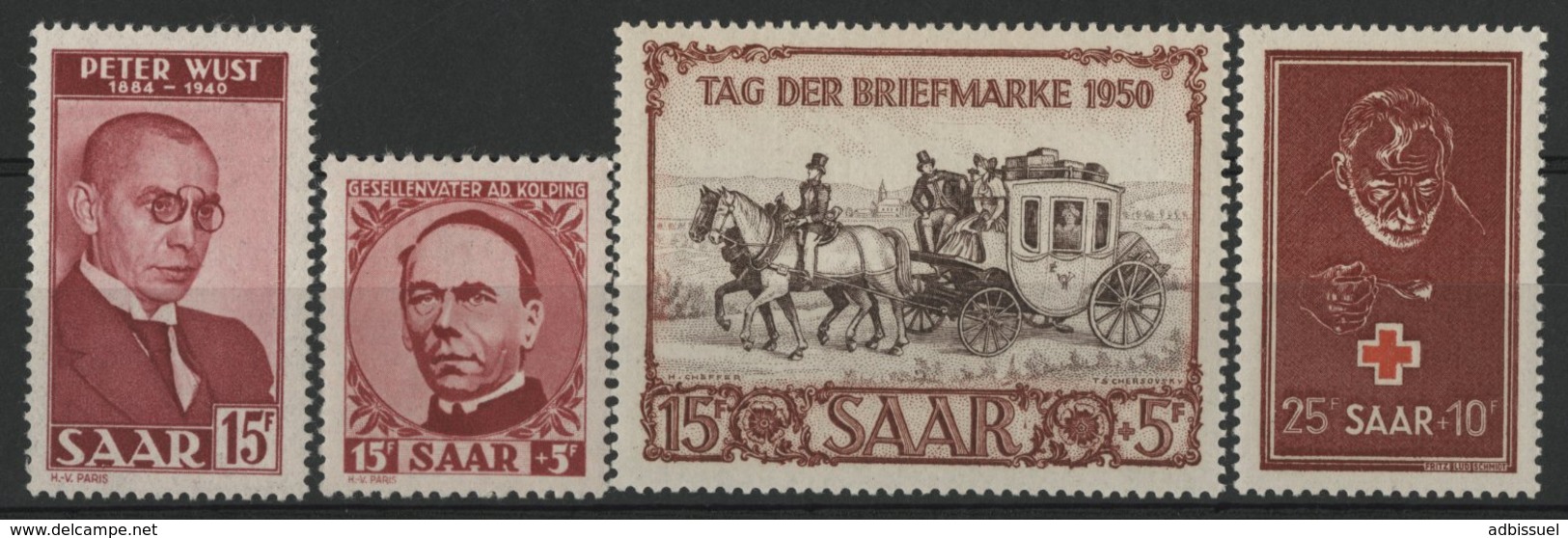 SARRE Cote 187 € N° 268 à 271. Neufs ** (MNH). TB - Ungebraucht