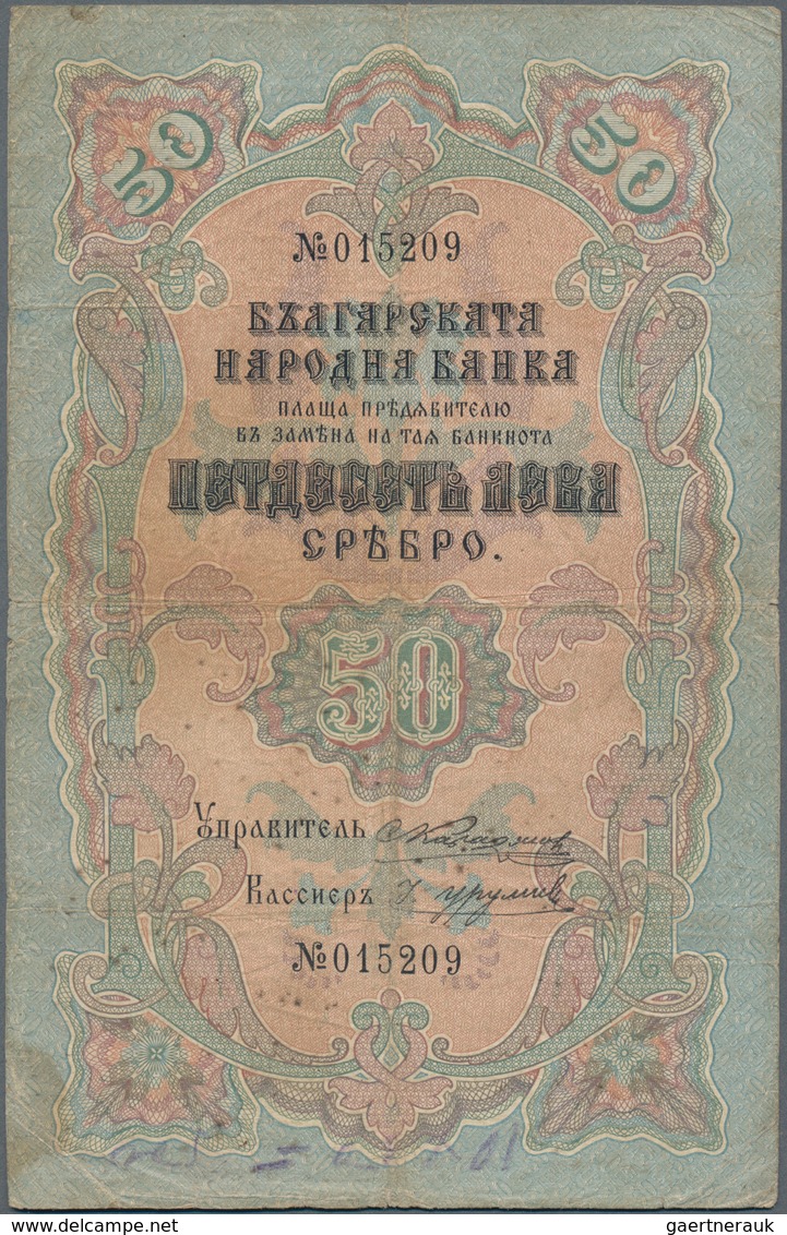 Bulgaria / Bulgarien: 50 Leva Srebro ND(1904) With Signatures: Karadjov & Urumov, P.4a, Still Nice A - Bulgarien