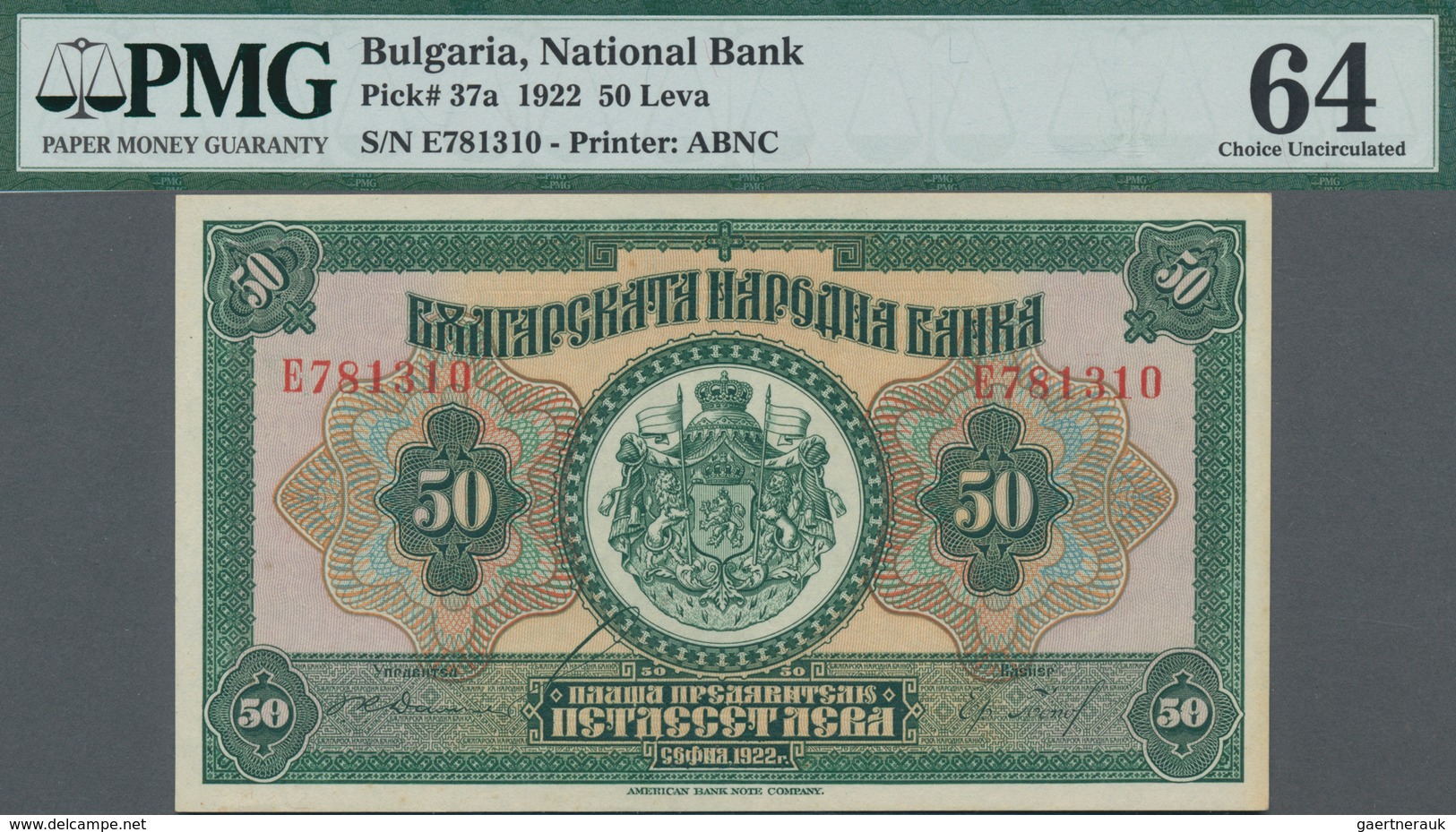 Bulgaria / Bulgarien: National Bank Of Bulgaria 50 Leva 1922, P.37a, Great Condition With Lightly To - Bulgaria