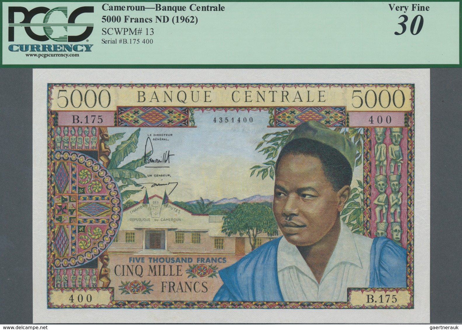 Cameroon / Kamerun: République Fédérale Du Cameroun 5000 Francs ND(1962), P.13, Very Popular Banknot - Cameroon