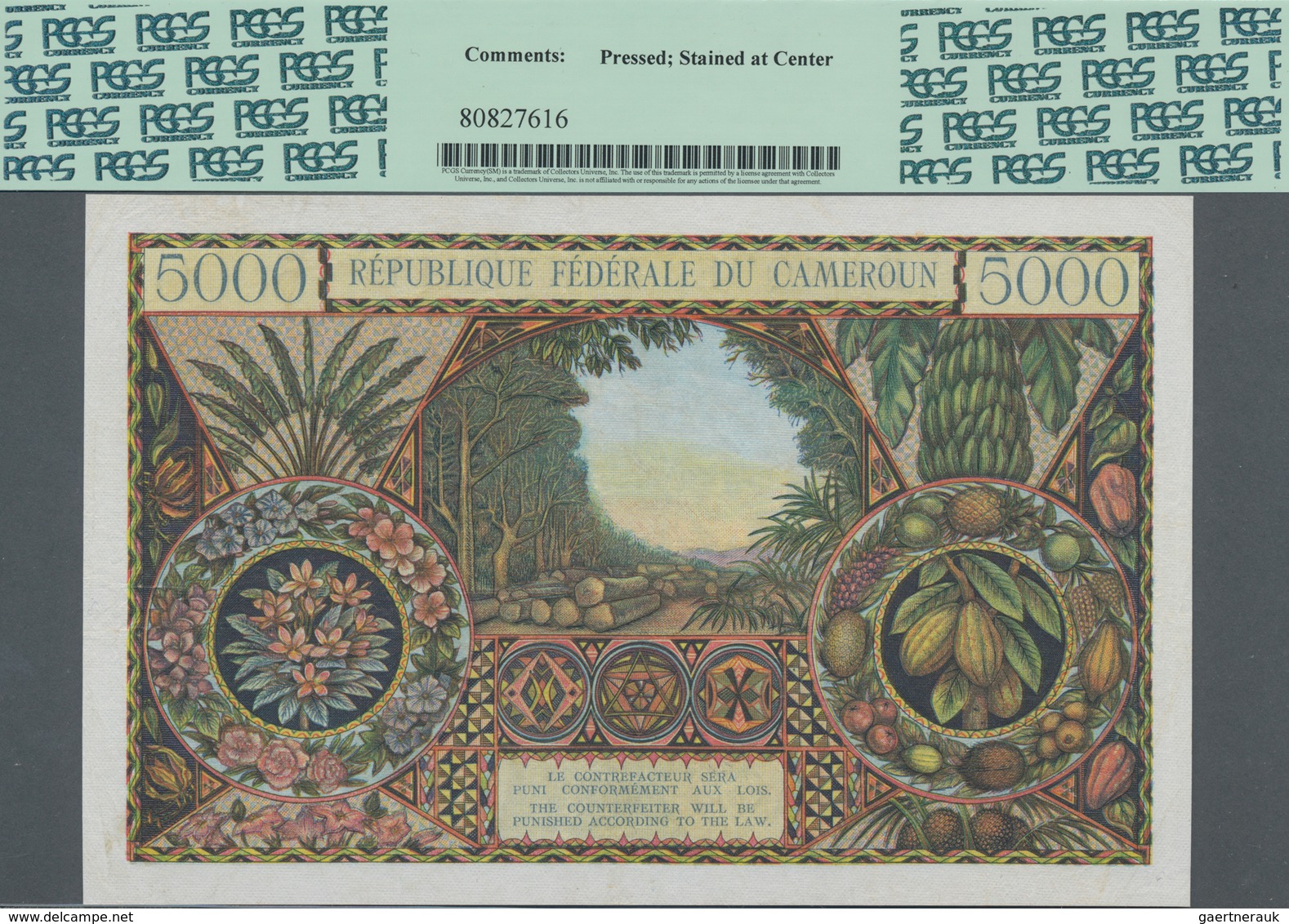 Cameroon / Kamerun: République Fédérale Du Cameroun 5000 Francs ND(1962), P.13, Very Popular Banknot - Kamerun