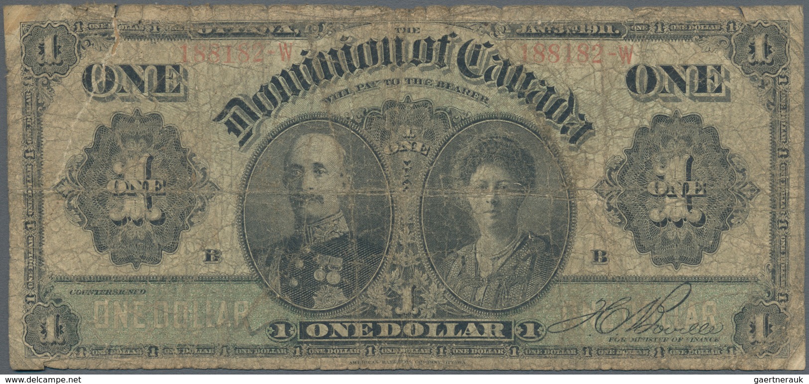 Canada: Dominion Of Canada, Small Lot With 3 Banknotes 1 Dollar 1898 P.24A (F), 1 Dollar 1911 P.27b - Kanada