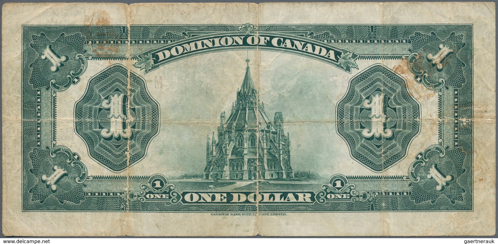 Canada: Dominion Of Canada, Small Lot With 3 Banknotes 1 Dollar 1898 P.24A (F), 1 Dollar 1911 P.27b - Canada