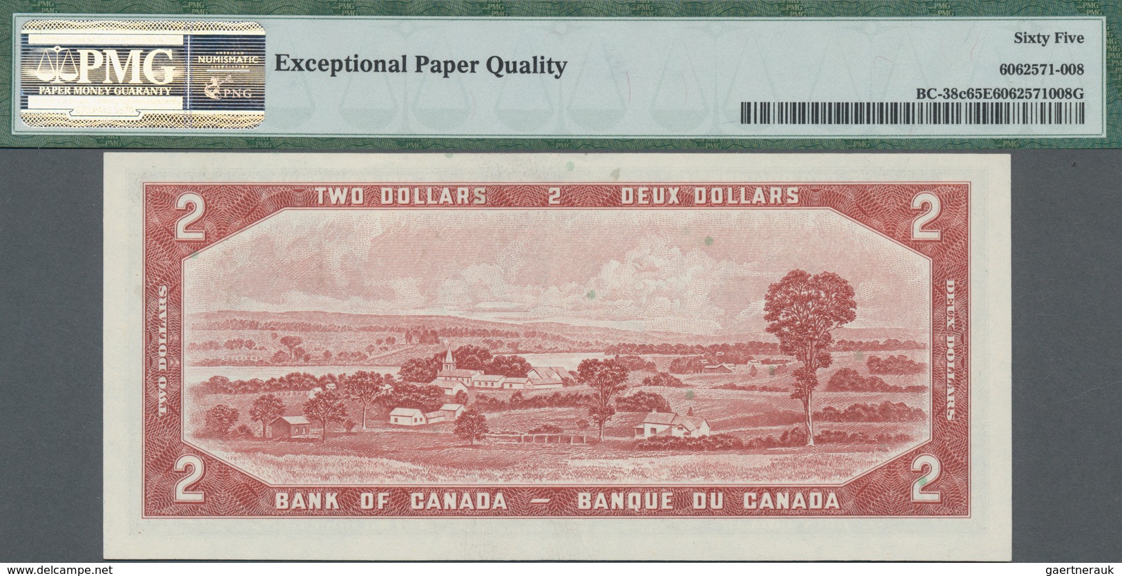 Canada: Bank Of Canada Pair With 1 Dollar 1954 "Devil's Face" P.29b PMG 66 Gem Uncirculated EPQ And - Kanada