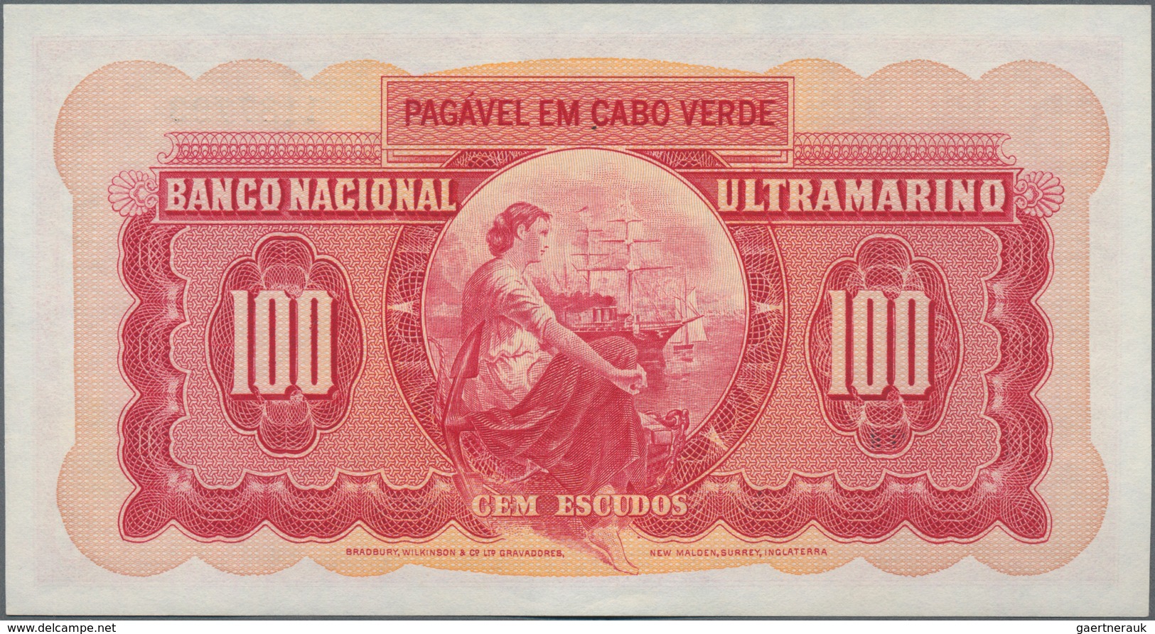 Cape Verde / Kap Verde: Banco Nacional Ultramarino Small Lot With 20 And 50 Escudos 1972 And 100 Esc - Cap Vert