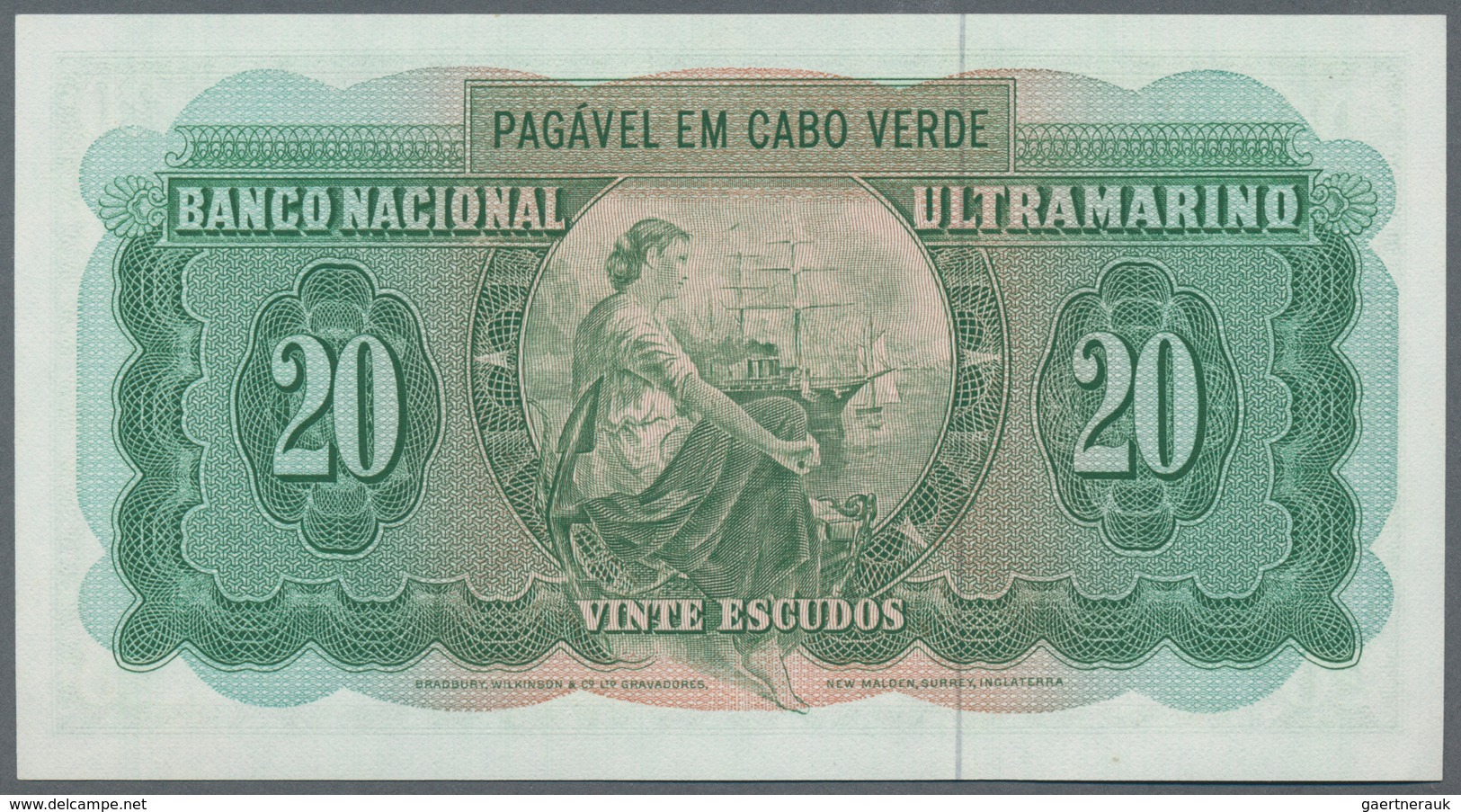 Cape Verde / Kap Verde: Banco Nacional Ultramarino Small Lot With 20 And 50 Escudos 1972 And 100 Esc - Cap Vert