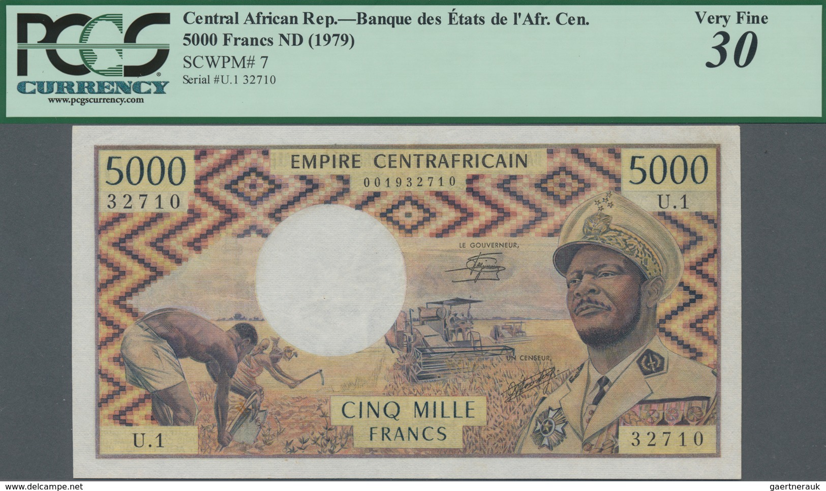 Central African Republic / Zentralafrikanische Republik: Banque Des États De L'Afrique Centrale - Em - Zentralafrik. Rep.