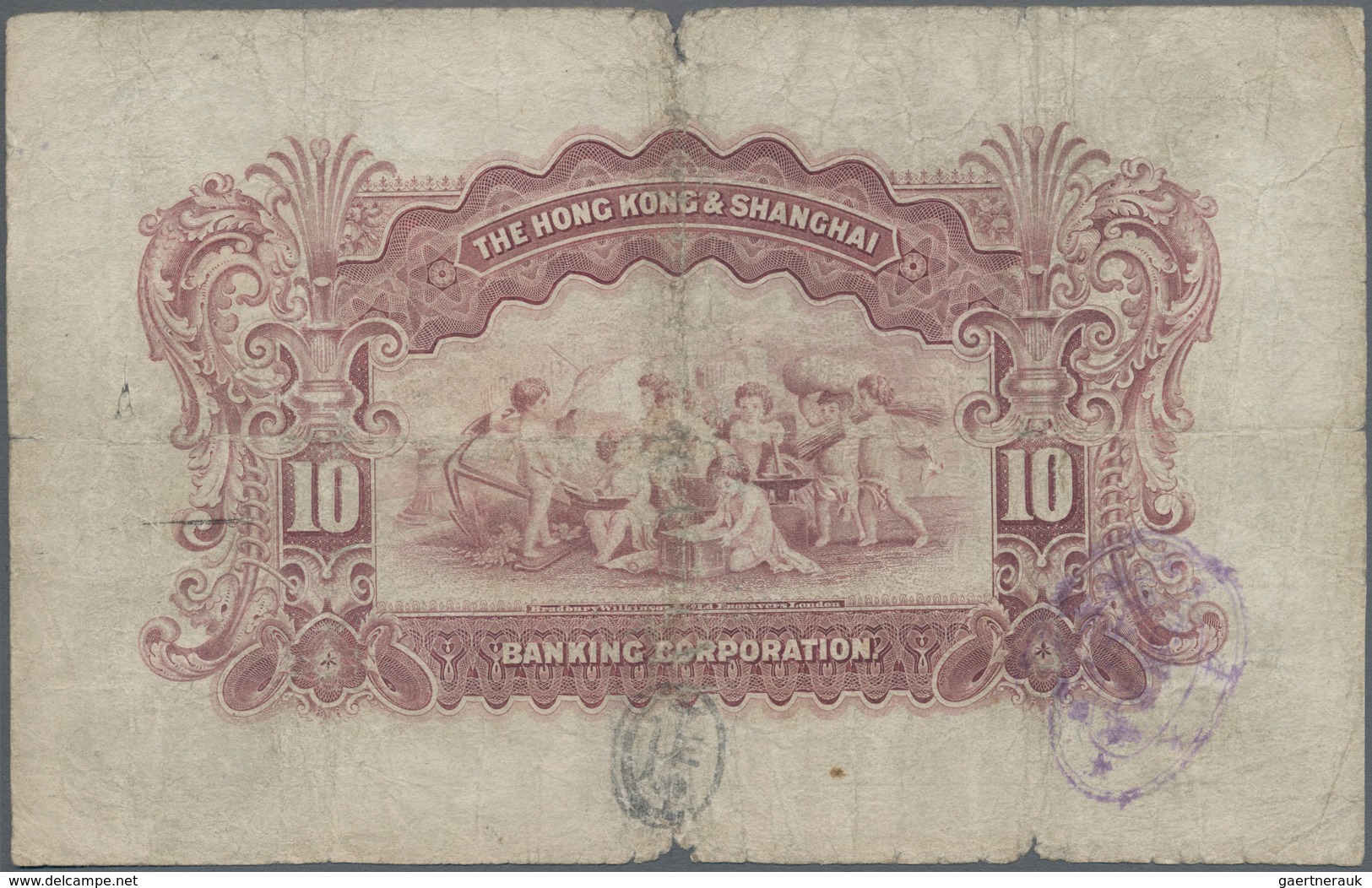 China: Hong Kong & Shanghai Banking Corporation, SHANGHAI Branch, 10 Dollars 1920, P.S357A, Still Gr - China