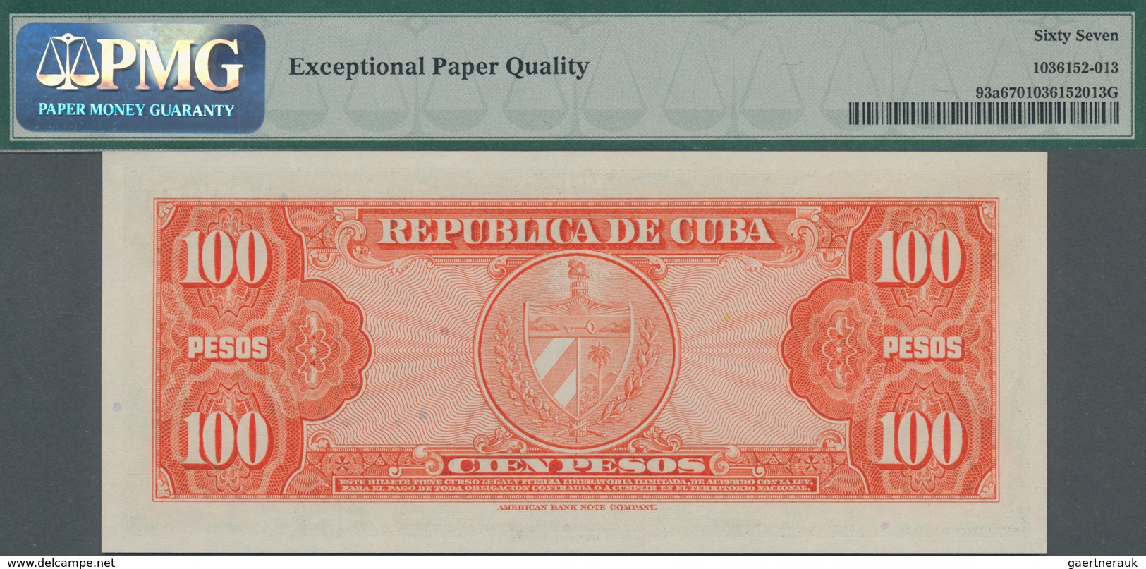 Cuba: Banco Nacional De Cuba Pair Of 100 Pesos 1959, P.93a With Consecutive Serial Numbers C180813A - Kuba