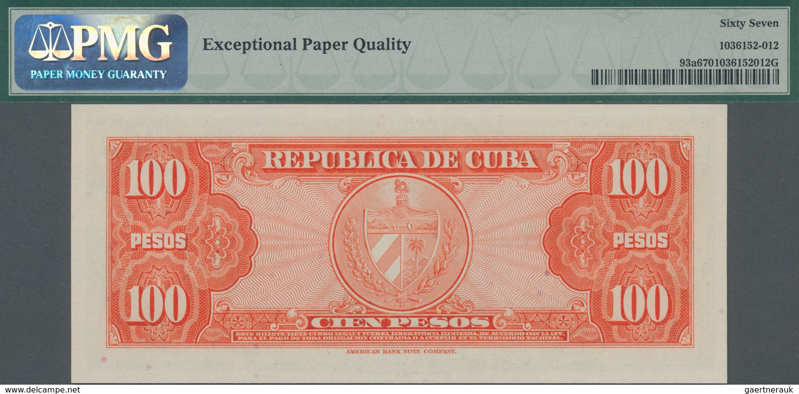 Cuba: Banco Nacional De Cuba Pair Of 100 Pesos 1959, P.93a With Consecutive Serial Numbers C180813A - Cuba