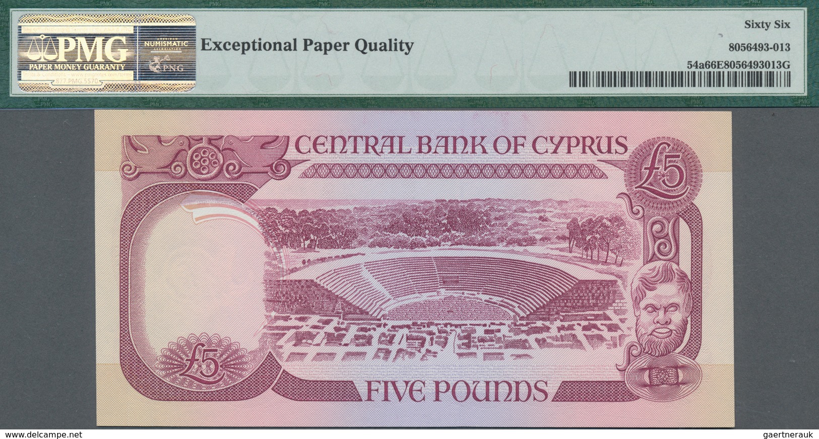 Cyprus / Zypern: Central Bank Of Cyprus Set With 3 Banknotes 5 Pounds 1990, P.54a With Consecutive S - Zypern