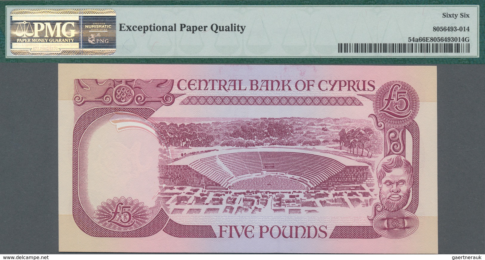 Cyprus / Zypern: Central Bank Of Cyprus Set With 3 Banknotes 5 Pounds 1990, P.54a With Consecutive S - Zypern