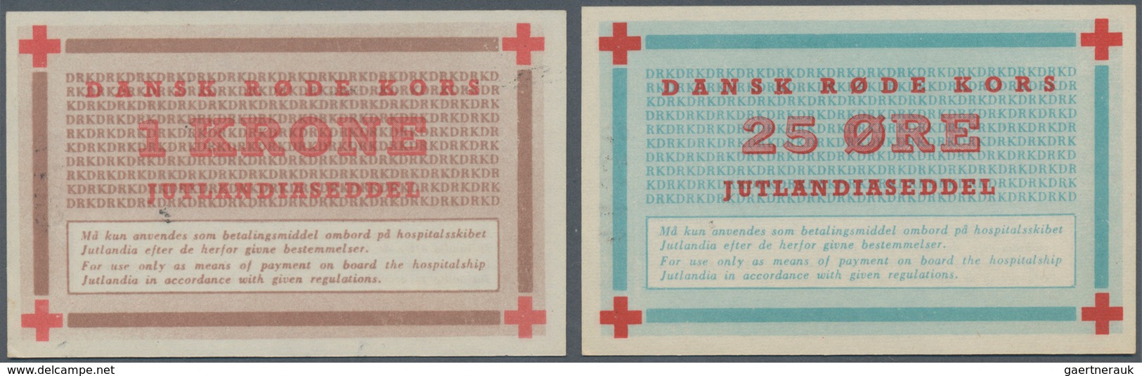 Denmark  / Dänemark: Jutland Notgeld Set With 3 Pcs. 25 Oere, 1 And 5 Kroner ND, P.NL In UNC Conditi - Denmark