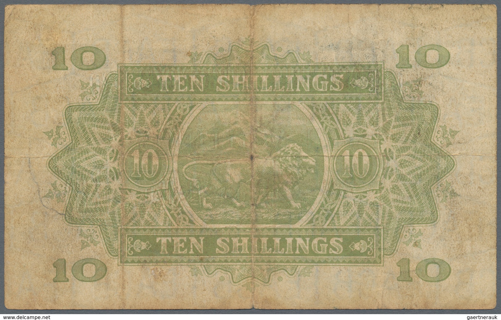 East Africa / Ost-Afrika: The East African Currency Board Set With 3 Banknotes 10 Shillings 1939 P.2 - Sonstige – Afrika