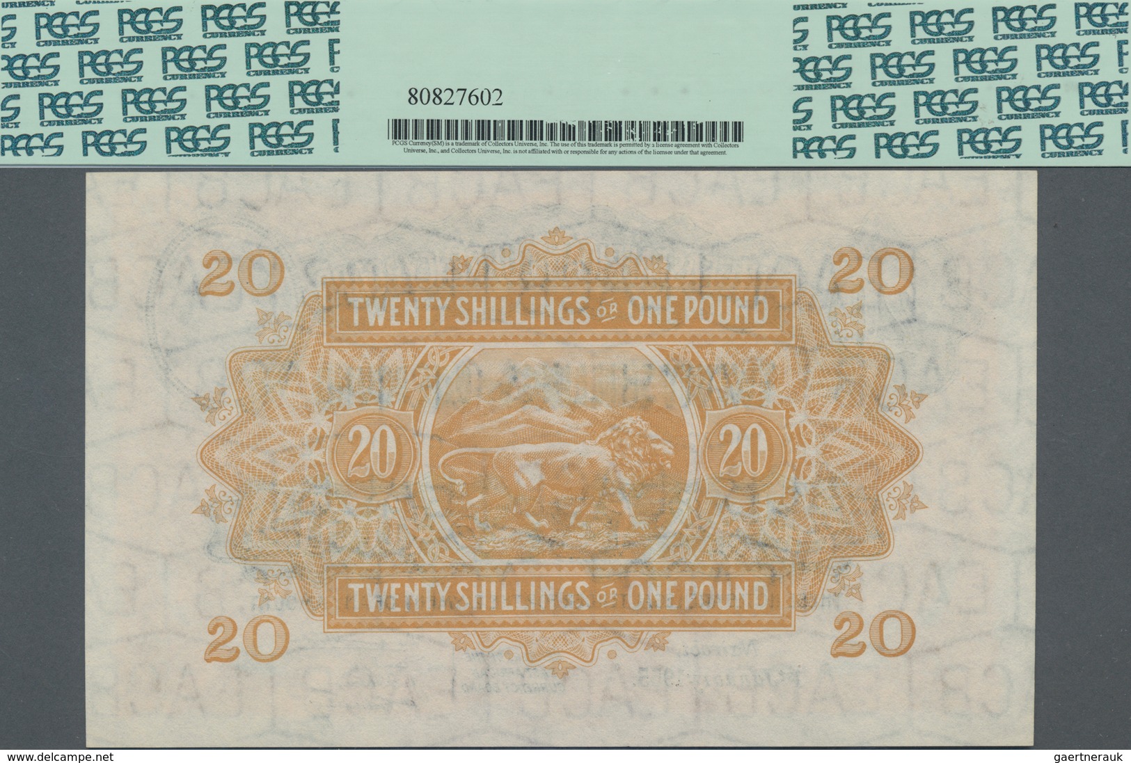 East Africa / Ost-Afrika: The East African Currency Board 20 Shillings 1955, P.35a, Perfect Uncircul - Other - Africa