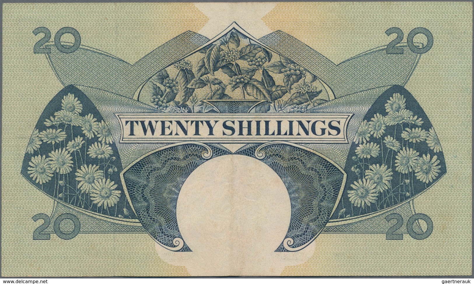 East Africa / Ost-Afrika: The East African Currency Board 20 Shillings ND(1958), P.39, Very Nice Not - Other - Africa