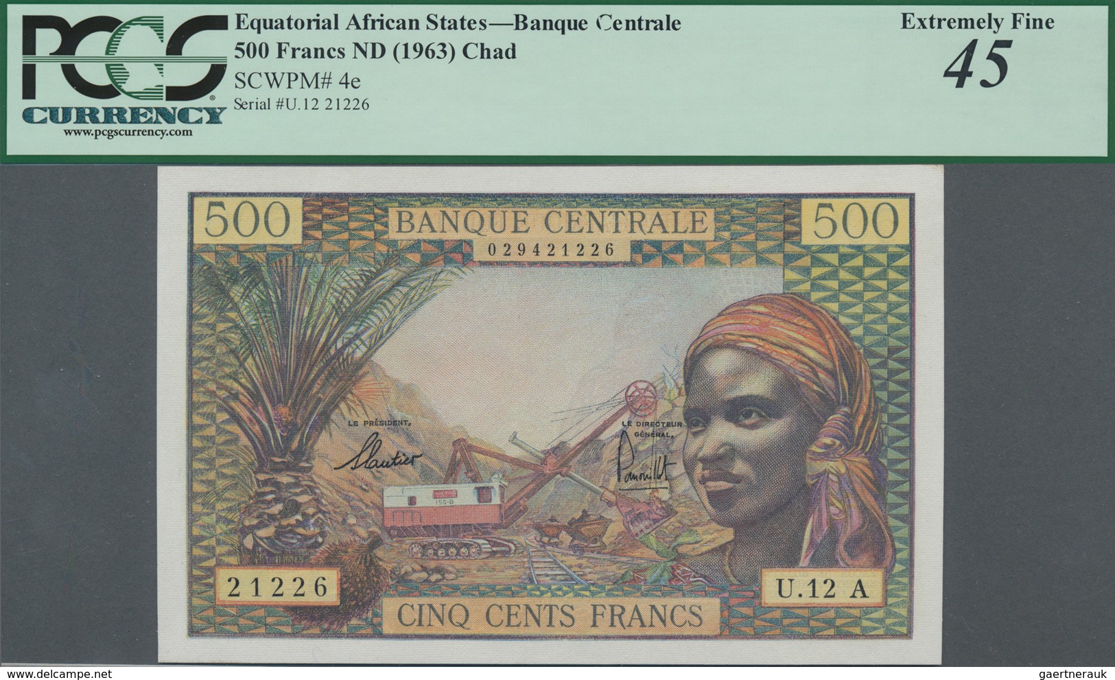 Equatorial African States: Banque Centrale - États De L'Afrique Équatoriale 500 Francs ND(1963) With - Sonstige – Afrika