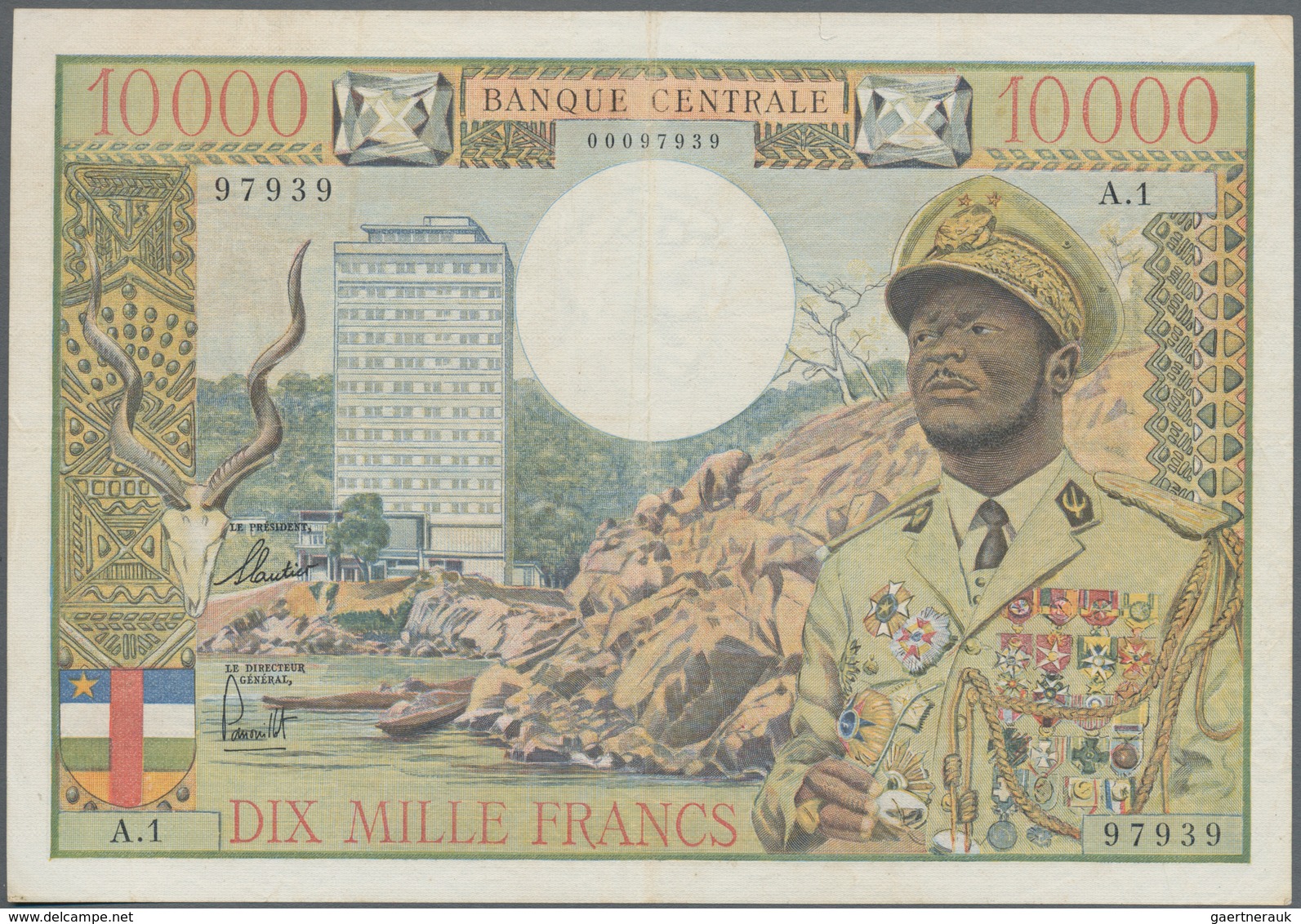 Equatorial African States: Banque Centrale - États De L'Afrique Équatoriale 10.000 Francs ND(1968) W - Sonstige – Afrika