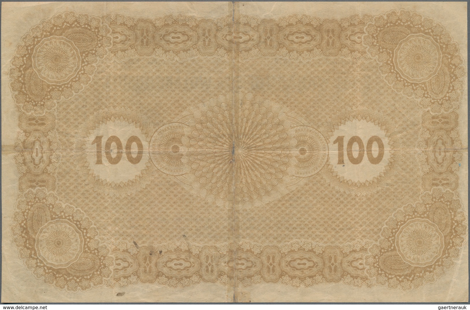 Estonia / Estland: Eesti Wabariigi 100 Marka 1919 Series "B" And Both Sides Printed, P.9A, Some Smal - Estonie