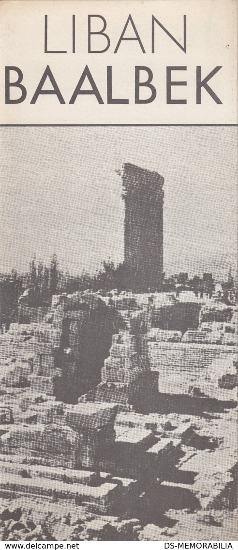 Liban Lebanon Baalbek Old Guide Brochure Depliant Prospect - Tourism Brochures