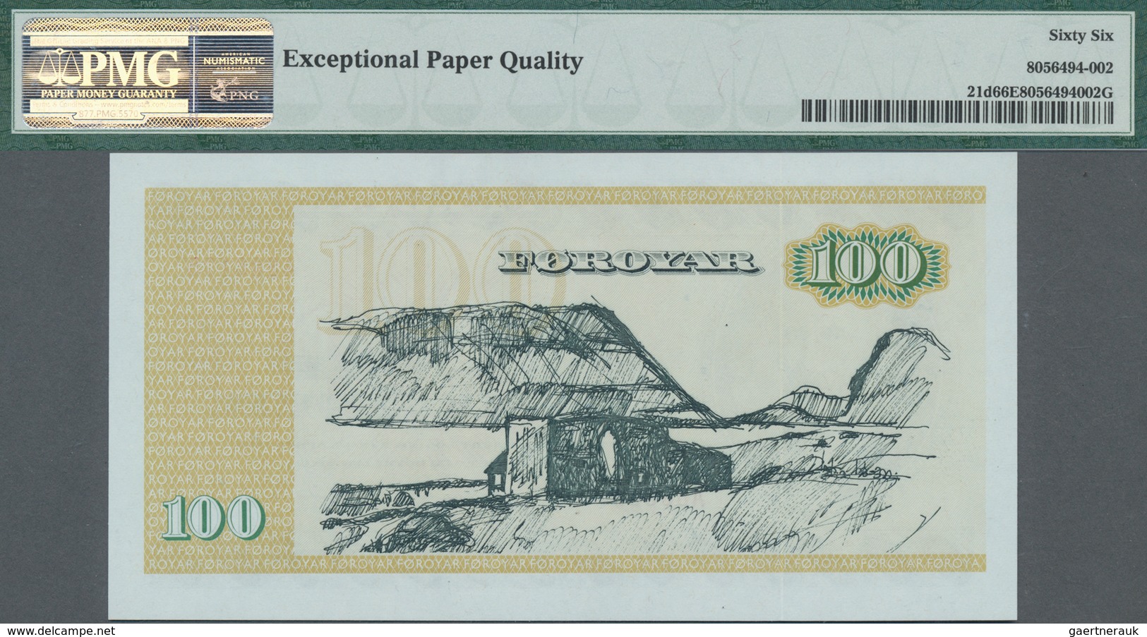 Faeroe Islands / Färöer: Lot With 4 Banknotes Containing 10 Kronur ND(1970-72) P.15d PMG 66 EPQ, 10 - Färöer Inseln
