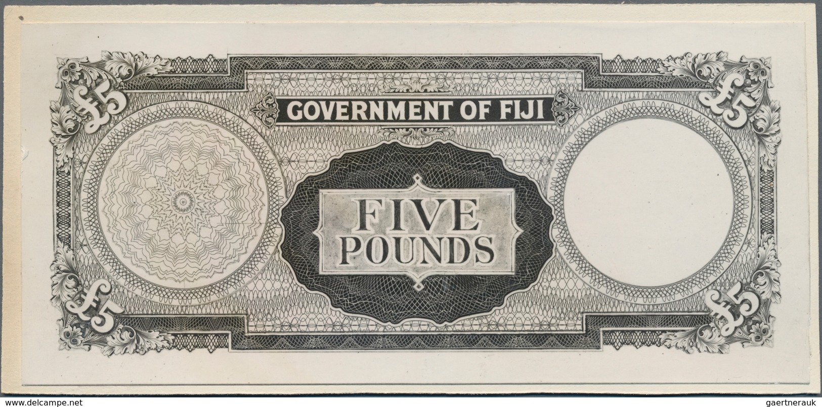 Fiji: Government Of Fiji, Set With 4 Photographic Proofs Including Front And Reverse Of The 1 Pound - Fiji