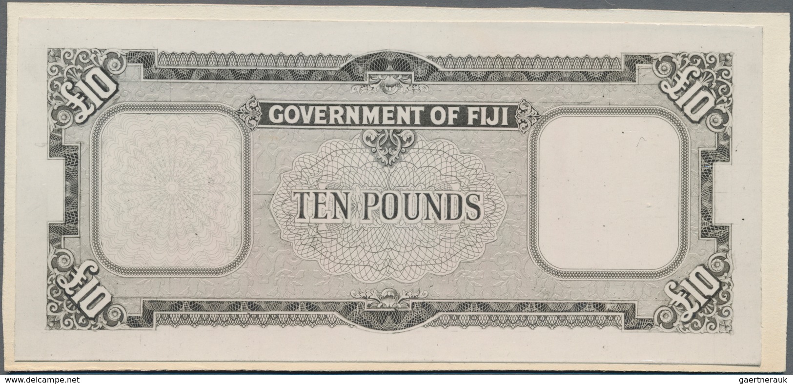 Fiji: Government of Fiji, set with 4 photographic proofs including front and reverse of the 1 Pound