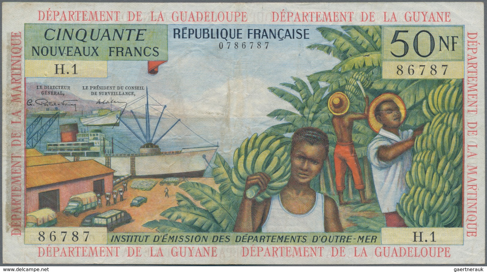 French Antilles / Französische Antillen: Institut D'Émission Des Départements D'Outre-Mer 50 Nouveau - Autres - Amérique