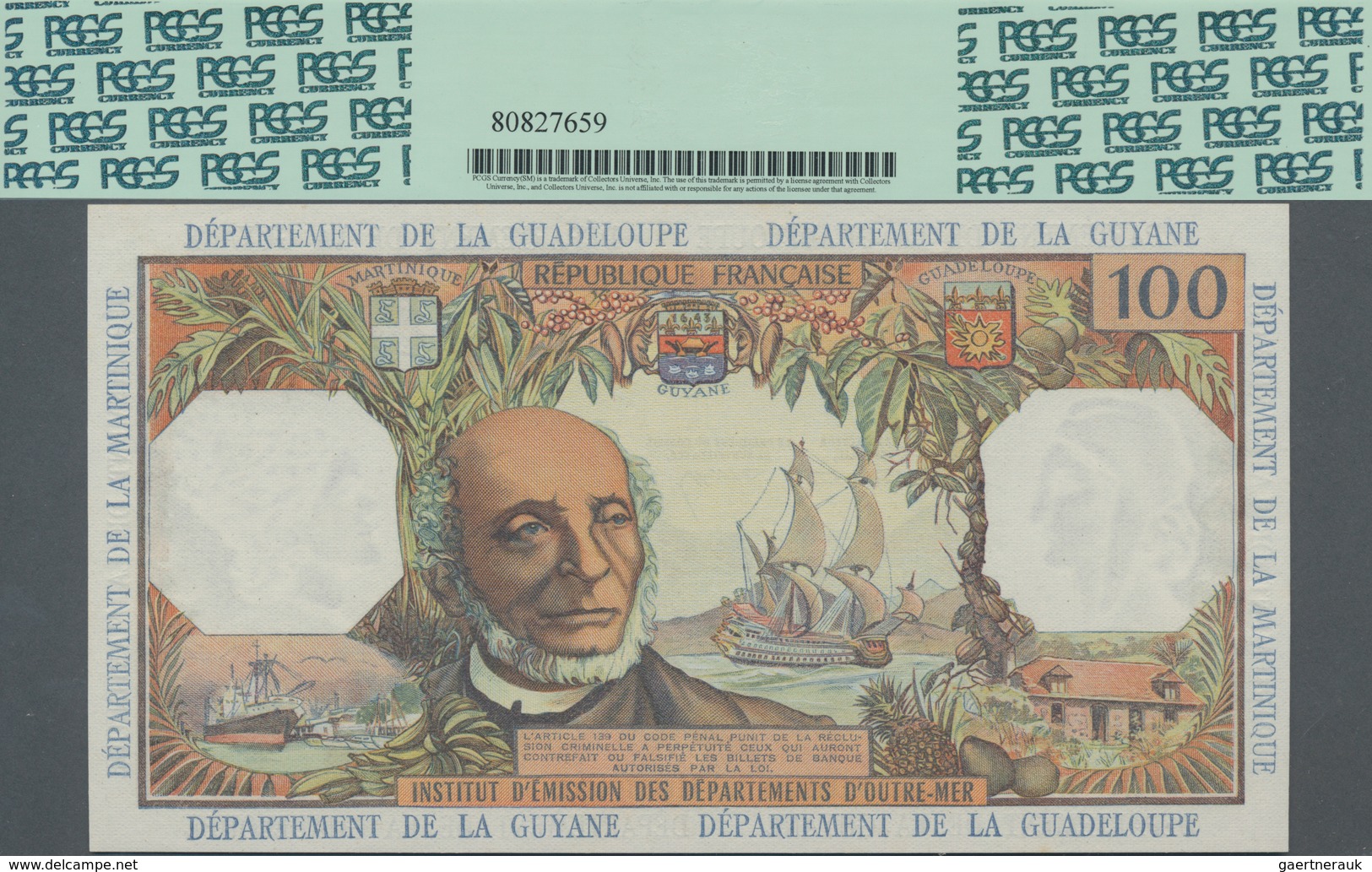 French Antilles / Französische Antillen: Institut D'Émission Des Départements D'Outre-Mer 100 Francs - Autres - Amérique