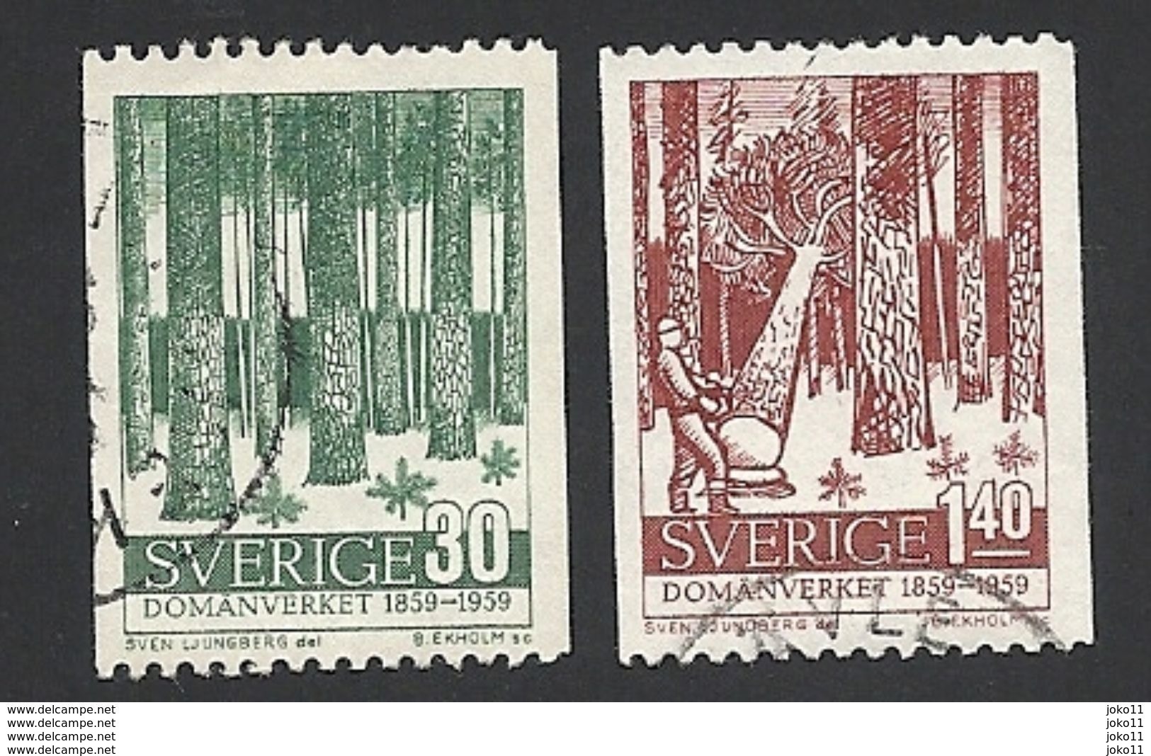 Schweden, 1959, Michel-Nr. 451-452, Gestempelt - Usati