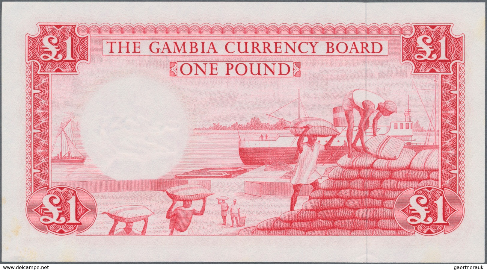 Gambia: The Gambia Currency Board Pair With 10 Shillings And 1 Pound ND(1965-70), P.1a, 2, Both In U - Gambie