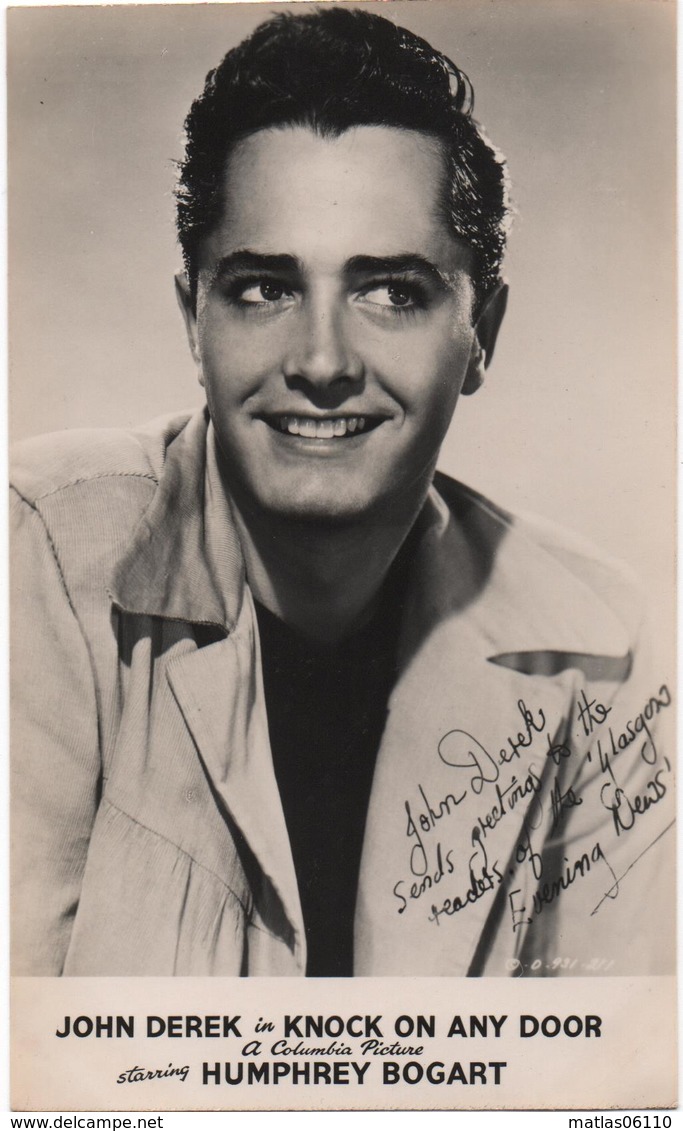 Acteur - John  DEREK    - Carte Photo    ( Columbia )    CPA - Attori