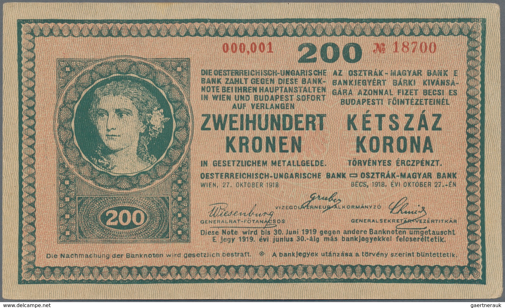 Hungary / Ungarn: Osztrák-Magyar Bank / Oesterreichisch-Ungarische Bank, set with 13 banknotes compr