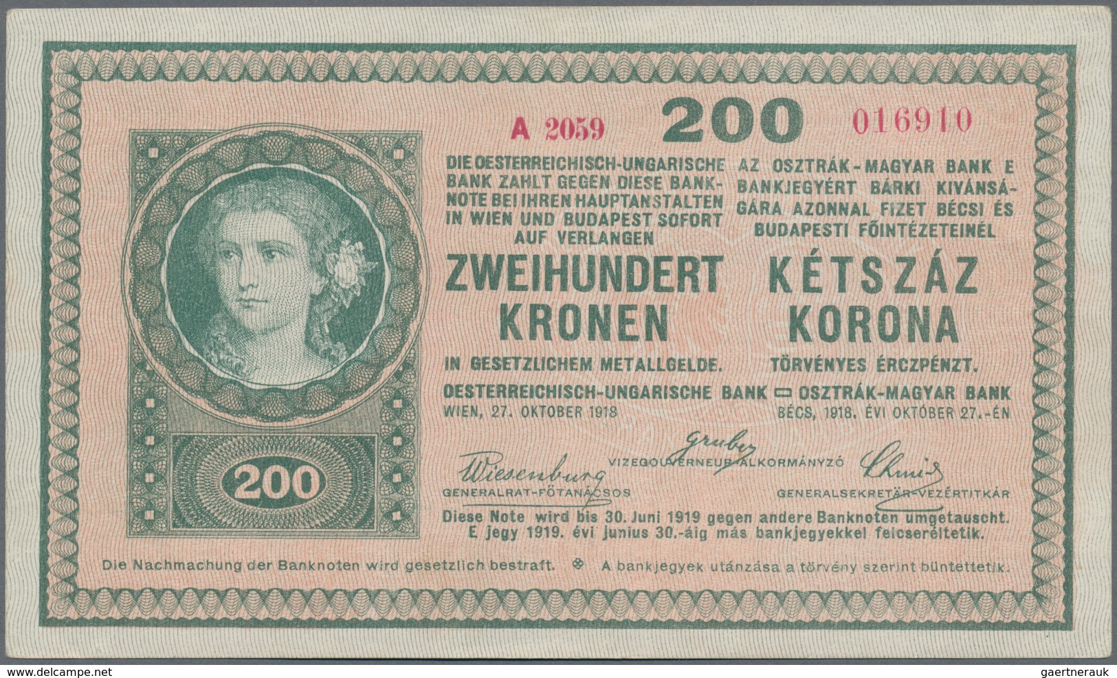 Hungary / Ungarn: Osztrák-Magyar Bank / Oesterreichisch-Ungarische Bank, set with 13 banknotes compr