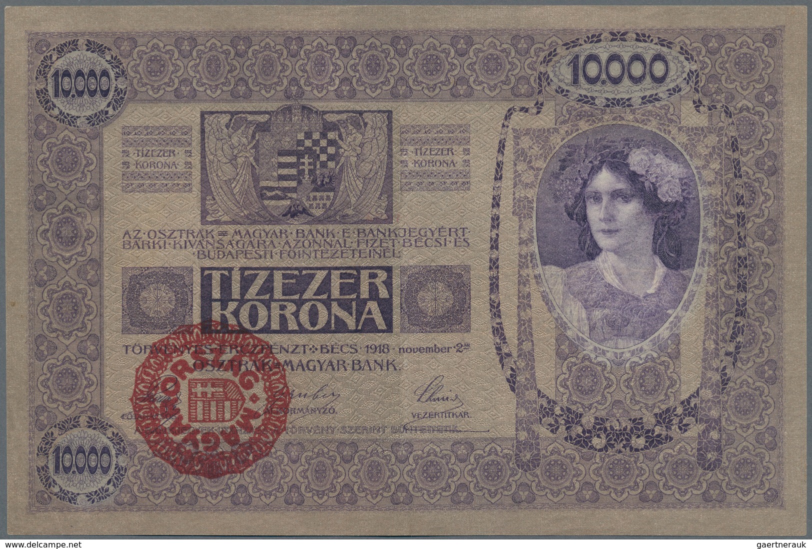 Hungary / Ungarn: Highly rare set with 5 banknotes Osztrák-Magyar Bank / Oesterreichisch-Ungarische