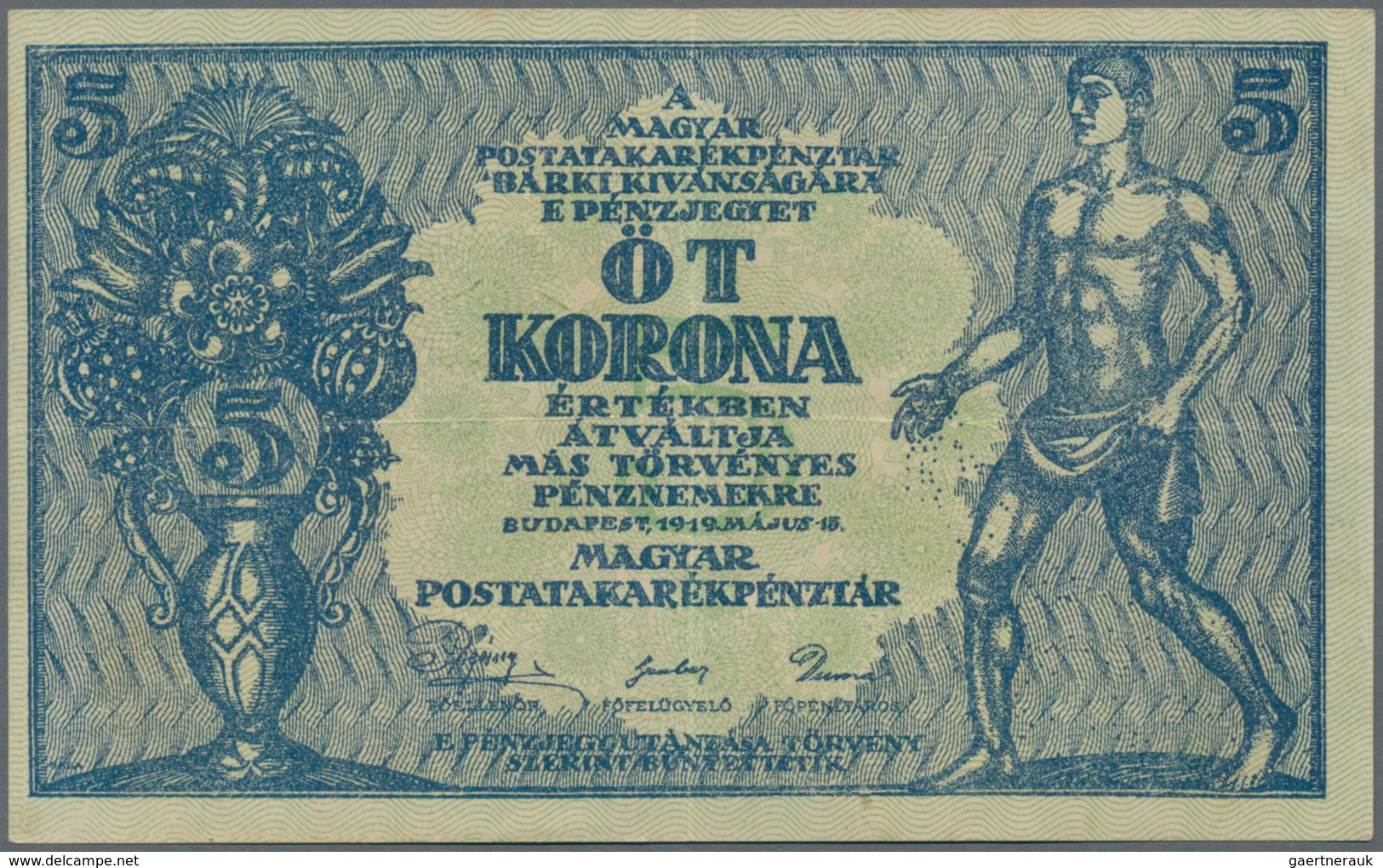Hungary / Ungarn: Hungarian Post Office Savings Bank, Set With 13 Banknotes Comprising 2x 5 Korona 1 - Ungarn