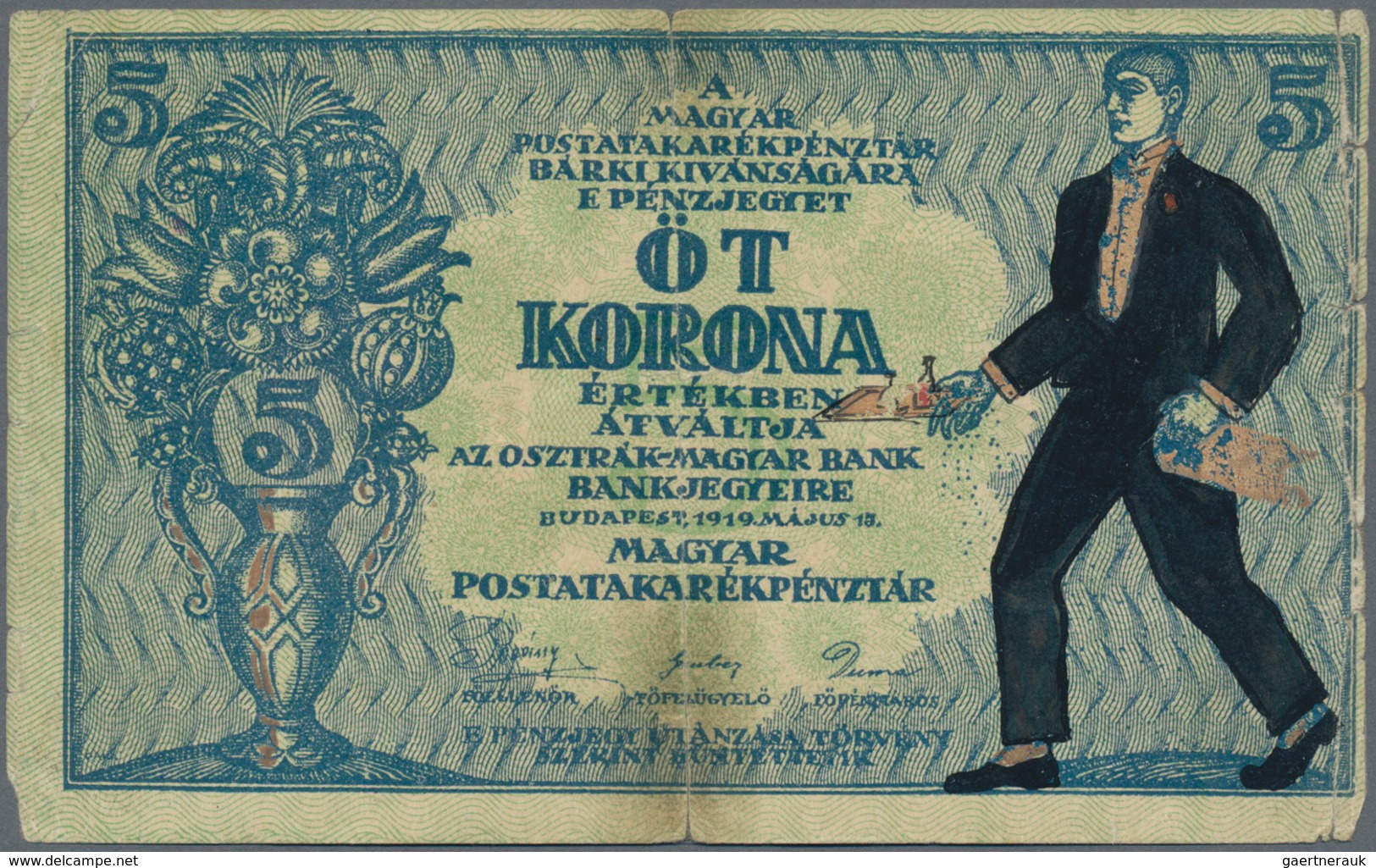 Hungary / Ungarn: Hungarian Post Office Savings Bank, Set With 13 Banknotes Comprising 2x 5 Korona 1 - Ungarn