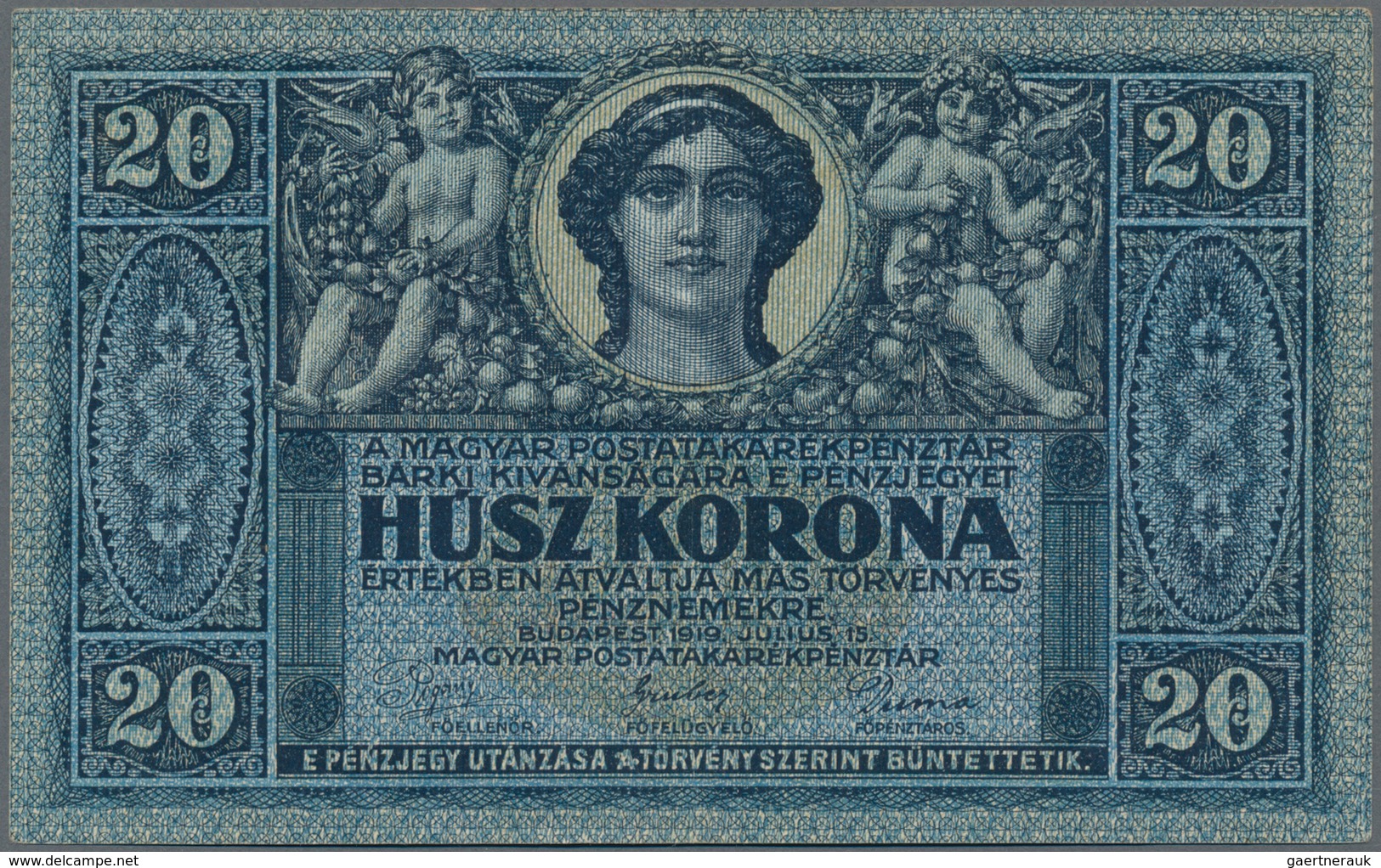 Hungary / Ungarn: Hungarian Post Office Savings Bank, set with 13 banknotes comprising 2x 5 Korona 1