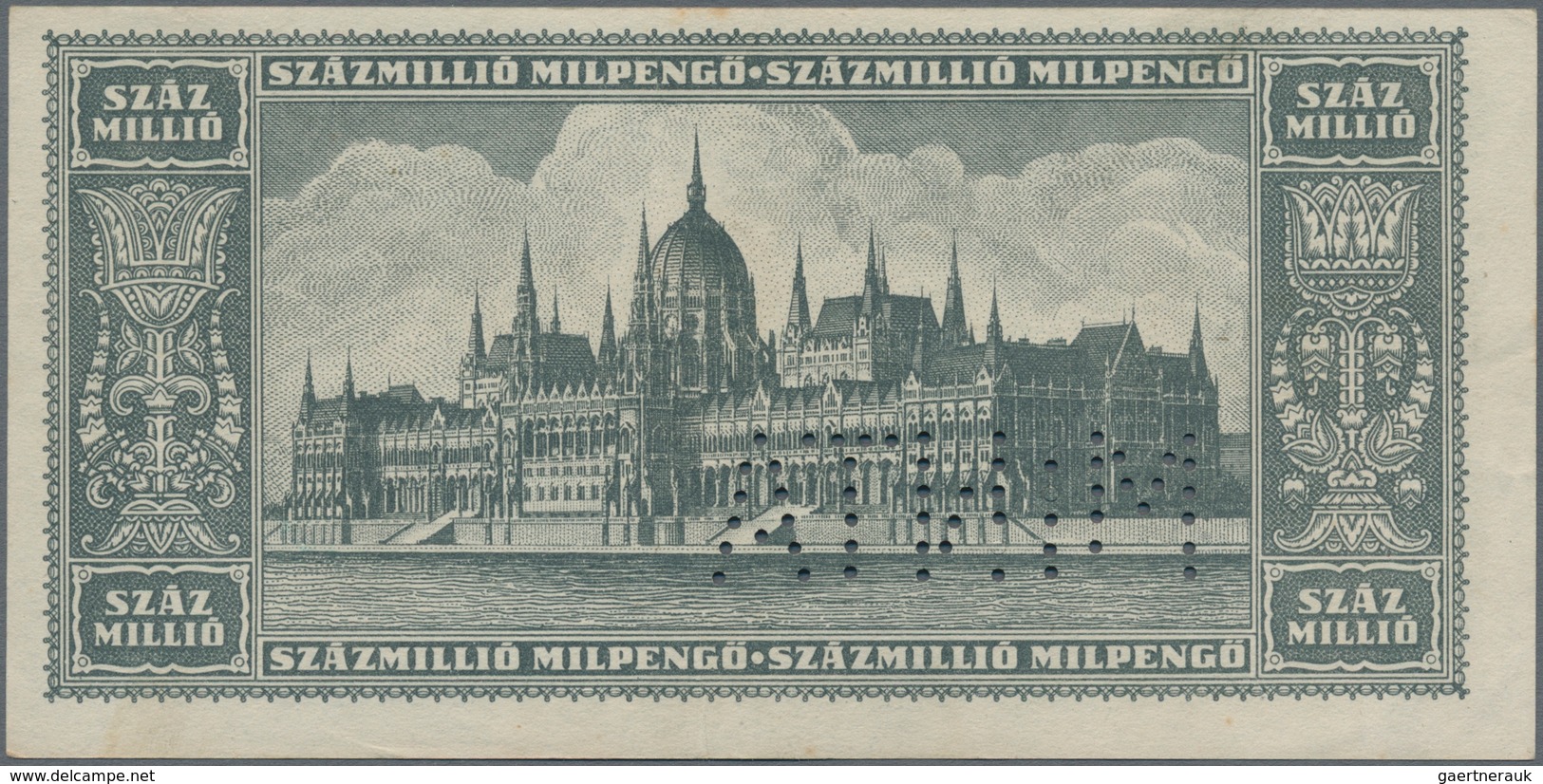 Hungary / Ungarn: Set With 7 Banknotes Series 1920 – 1946, All SPECIMEN With Perforation "Minta" And - Ungarn