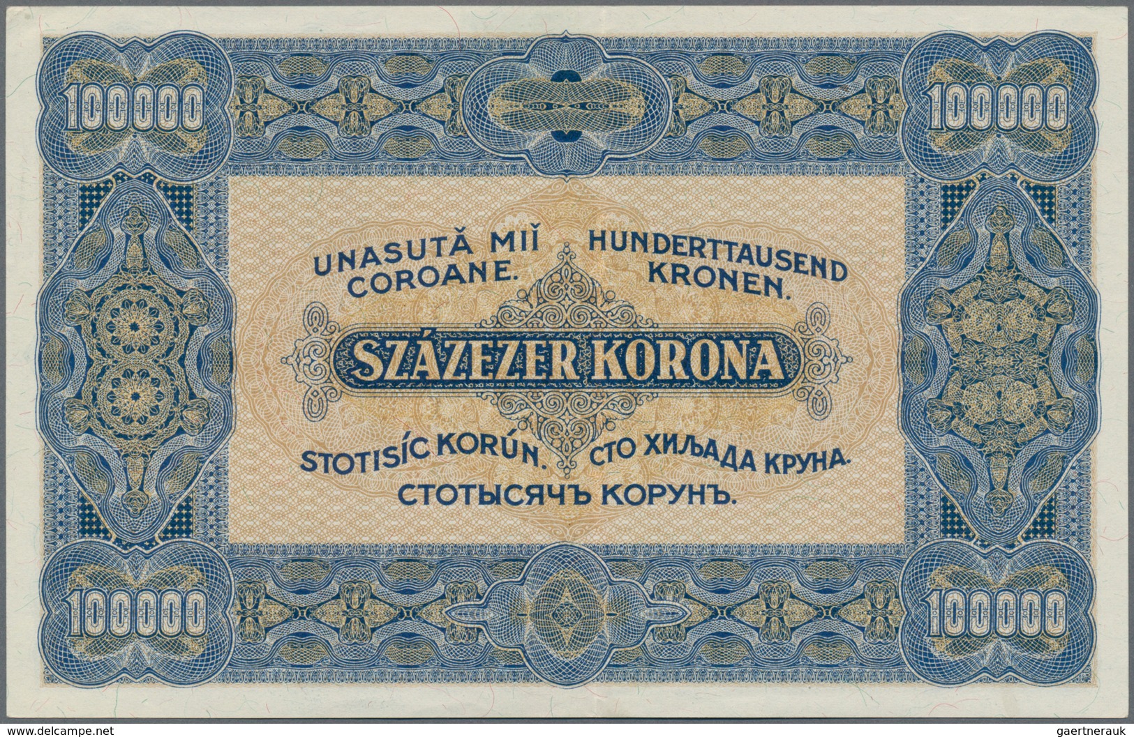 Hungary / Ungarn: Ministry Of Finance 100.000 Korona 1923, P.72a, Very Popular Banknote In Great Con - Hongrie