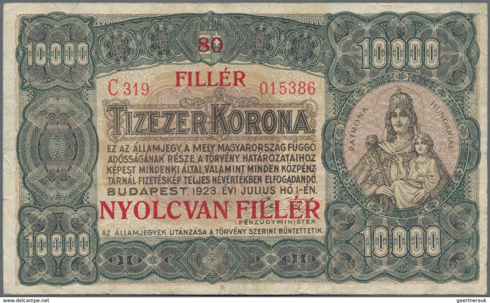 Hungary / Ungarn: Ministry Of Finance, Set With 3 Banknotes Of The ND(1925) Series After The Currenc - Ungarn