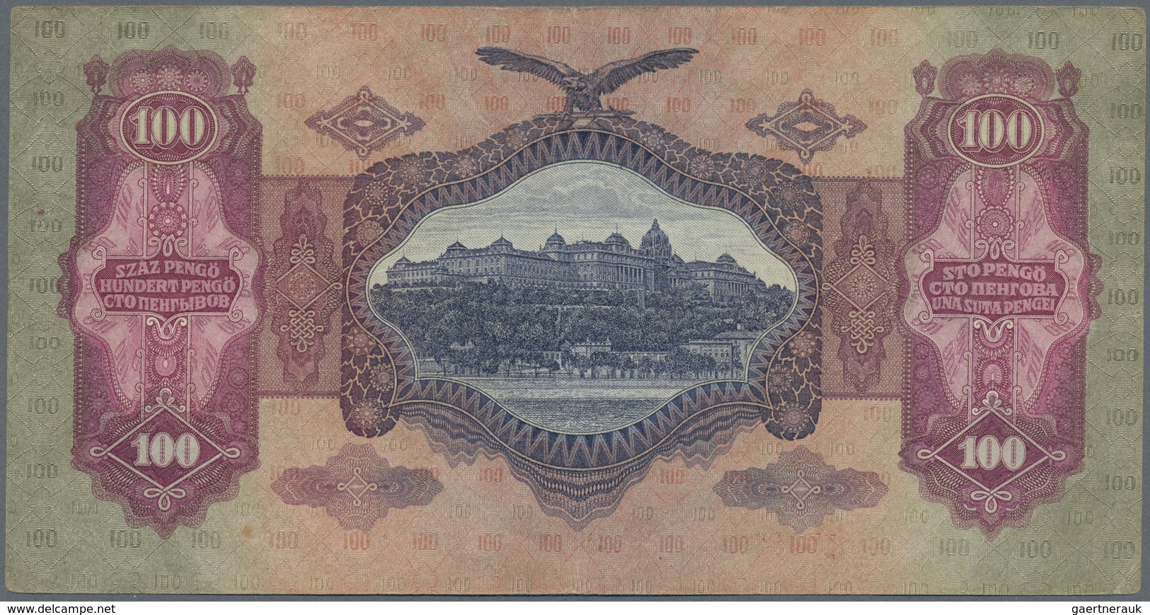 Hungary / Ungarn: Set With 3 Different Types Of The 100 Pengö 1930, P.98, Containing The Issued Note - Hongarije