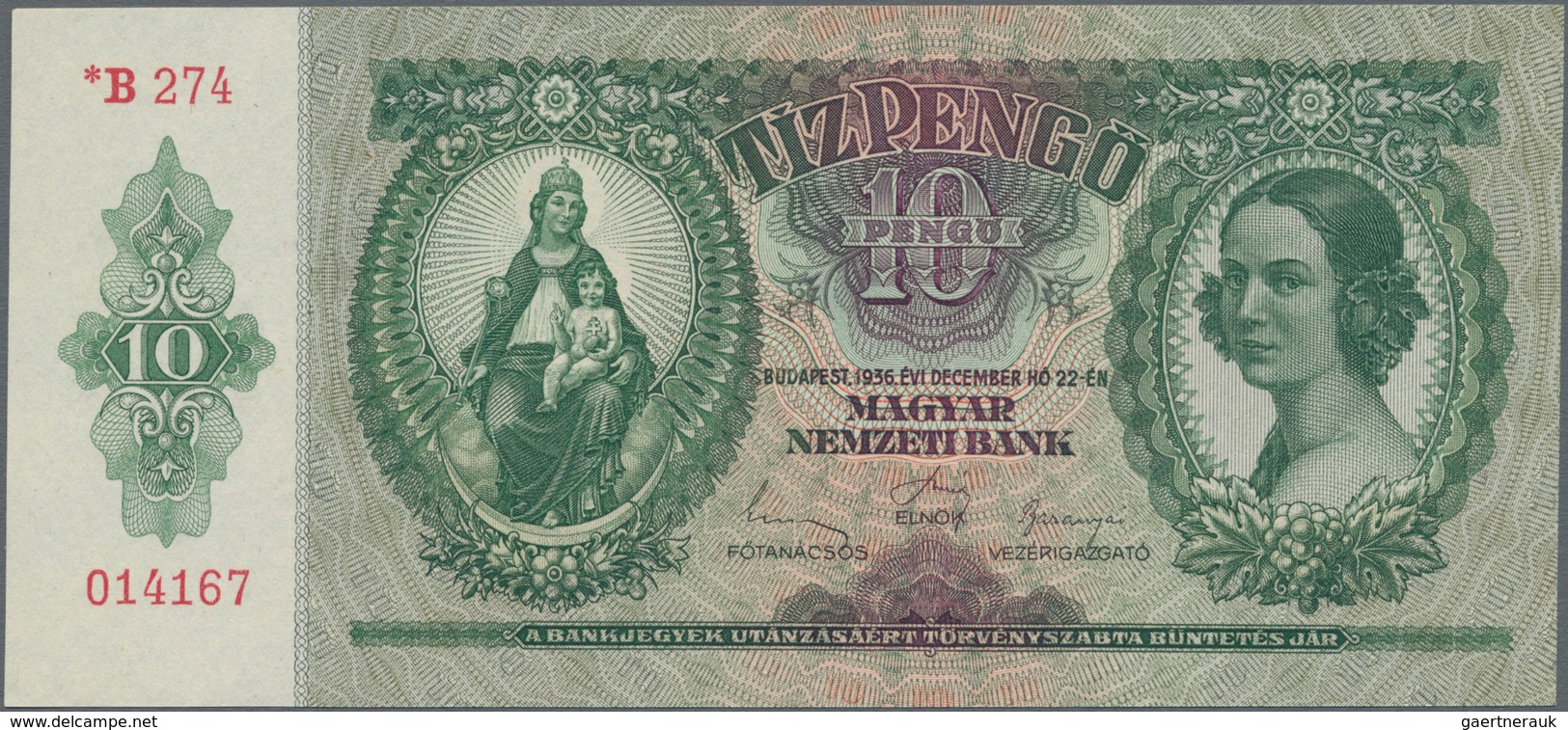 Hungary / Ungarn: Very Nice Lot With 7 Banknotes Comprising 50 And 100 Pengö 1945 P.110, 111 (UNC, A - Hongrie