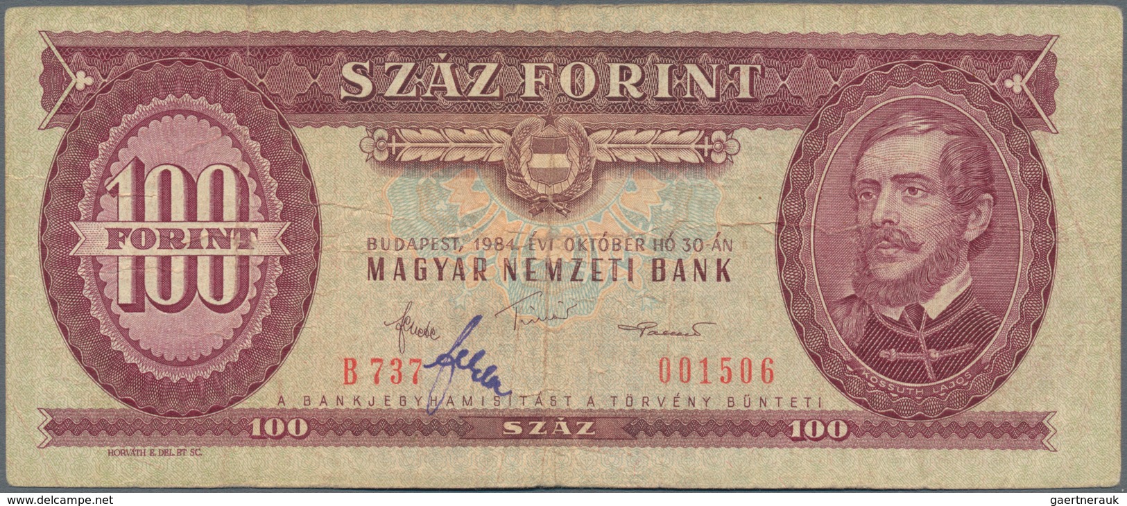 Hungary / Ungarn: Magyar Nemzeti Bank, nice lot with 4 banknotes, 2x 50 Forint 1986 and 2x 100 Forin