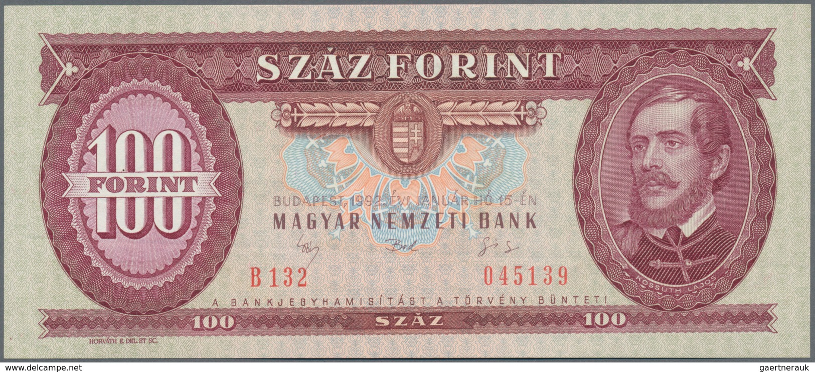 Hungary / Ungarn: Set With 11 Banknotes Of The 1990 Till 1995 Series With 100 Forint 1992 (UNC), 199 - Hongrie